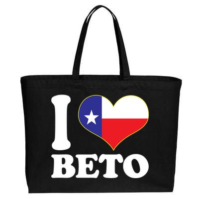 I Heart Beto Cotton Canvas Jumbo Tote