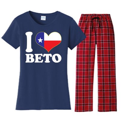 I Heart Beto Women's Flannel Pajama Set