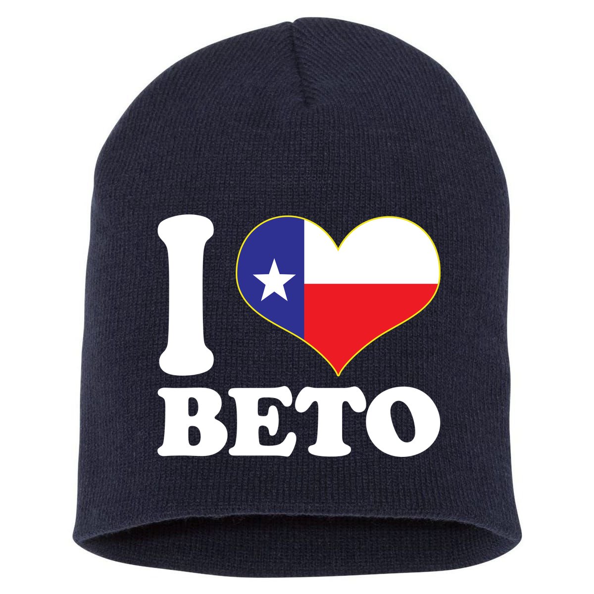 I Heart Beto Short Acrylic Beanie