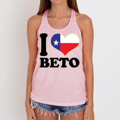 I Heart Beto Women's Knotted Racerback Tank