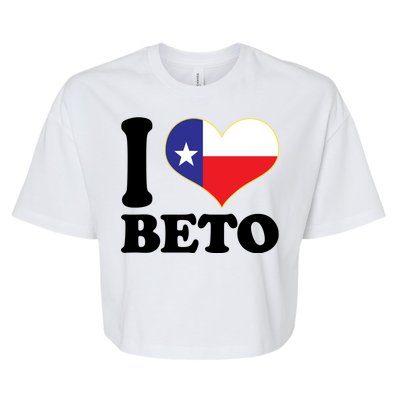 I Heart Beto Bella+Canvas Jersey Crop Tee