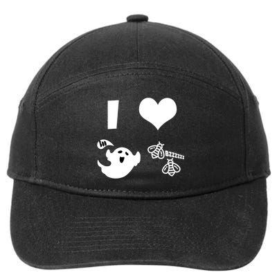 I Heart Boo Beez 7-Panel Snapback Hat