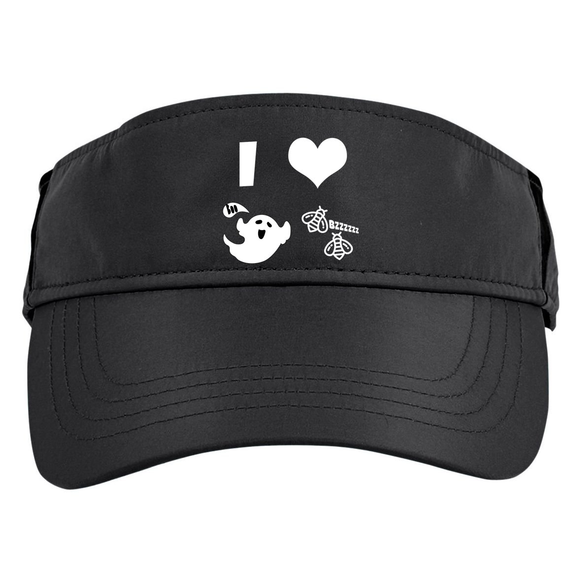 I Heart Boo Beez Adult Drive Performance Visor