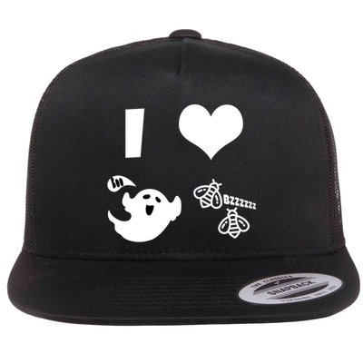 I Heart Boo Beez Flatbill Hat