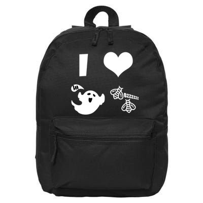 I Heart Boo Beez 16 in Basic Backpack
