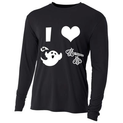 I Heart Boo Beez Cooling Performance Long Sleeve Crew