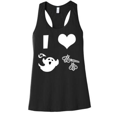 I Heart Boo Beez Women's Racerback Tank