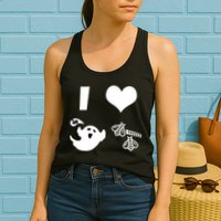 I Heart Boo Beez Womens Tank Top