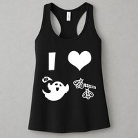 I Heart Boo Beez Womens Tank Top