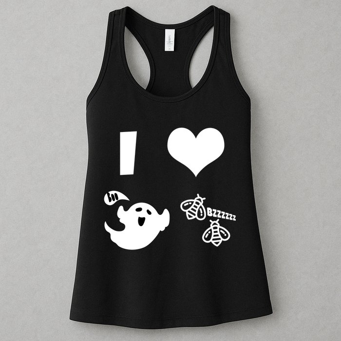 I Heart Boo Beez Womens Tank Top