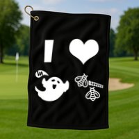 I Heart Boo Beez Golf Towel