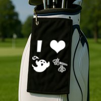 I Heart Boo Beez Golf Towel