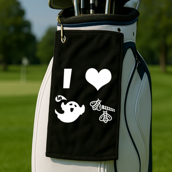 I Heart Boo Beez Golf Towel
