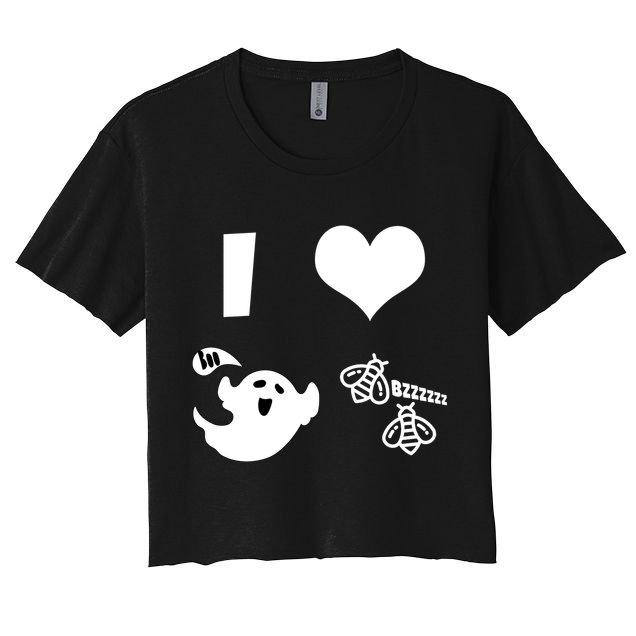 I Heart Boo Beez Crop Top