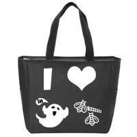 I Heart Boo Beez Zip Tote Bag