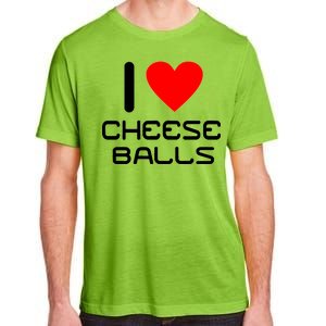 I Heart Cheese Balls Adult ChromaSoft Performance T-Shirt