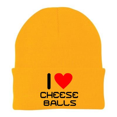 I Heart Cheese Balls Knit Cap Winter Beanie