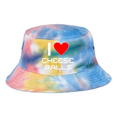 I Heart Cheese Balls Tie Dye Newport Bucket Hat