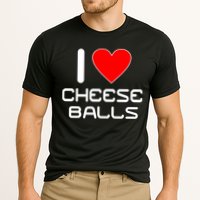 I Heart Cheese Balls Cooling Performance Crew T-Shirt