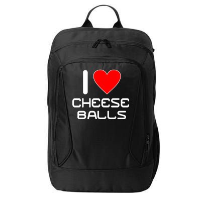 I Heart Cheese Balls City Backpack