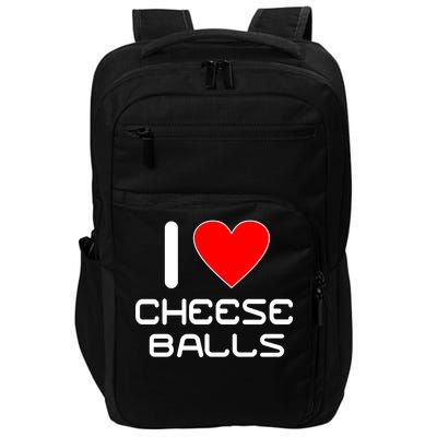 I Heart Cheese Balls Impact Tech Backpack