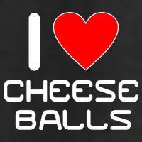 I Heart Cheese Balls Adult Drive Performance Visor