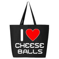 I Heart Cheese Balls 25L Jumbo Tote