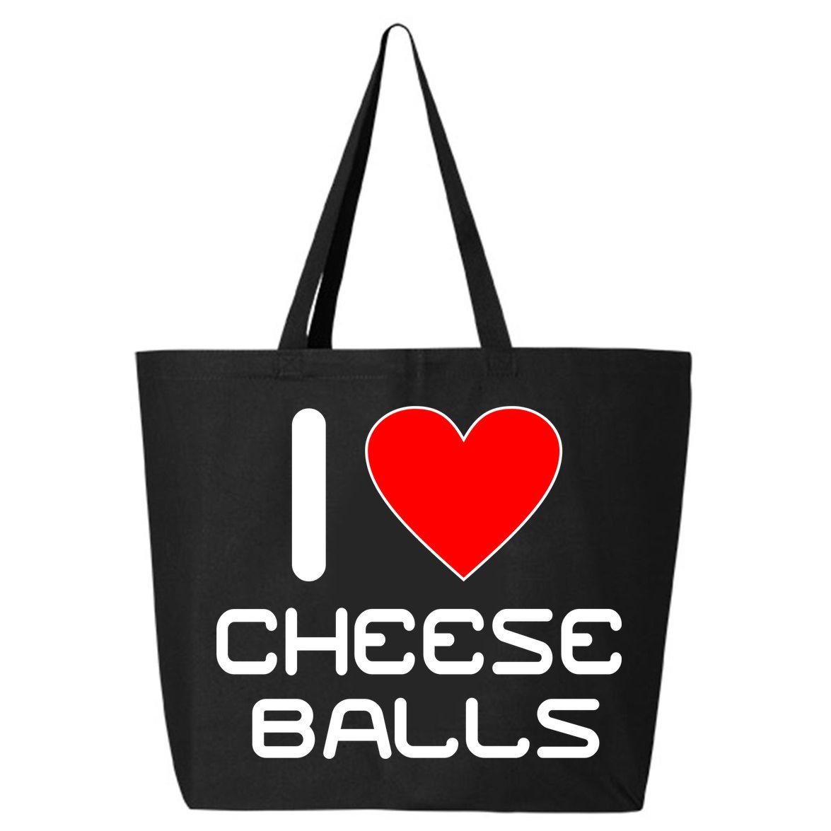 I Heart Cheese Balls 25L Jumbo Tote