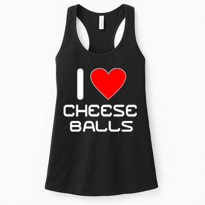 I Heart Cheese Balls Womens Tank Top