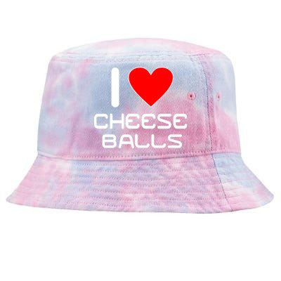 I Heart Cheese Balls Tie-Dyed Bucket Hat