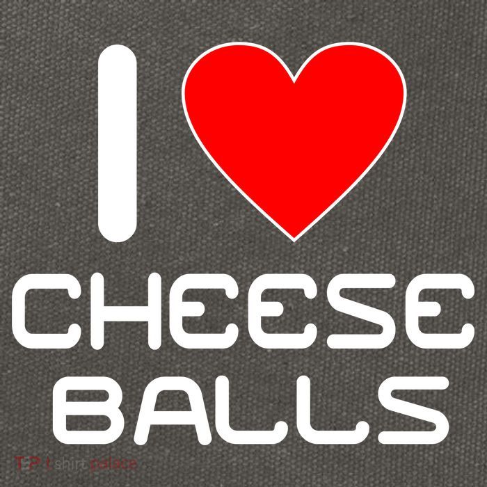 I Heart Cheese Balls Cotton Canvas Backpack