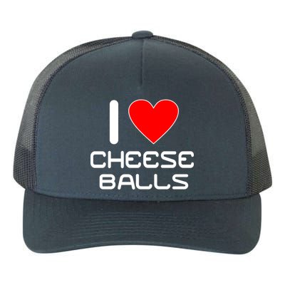 I Heart Cheese Balls Yupoong Adult 5-Panel Trucker Hat