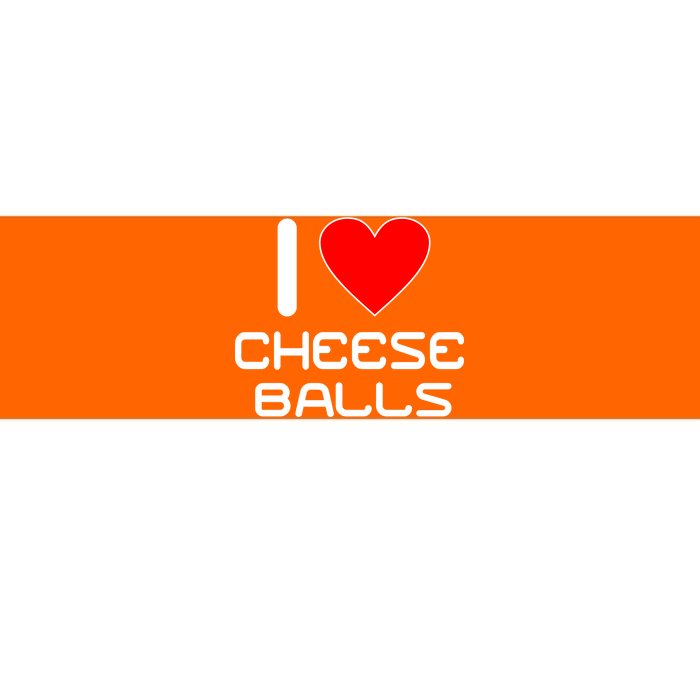 I Heart Cheese Balls Bumper Sticker