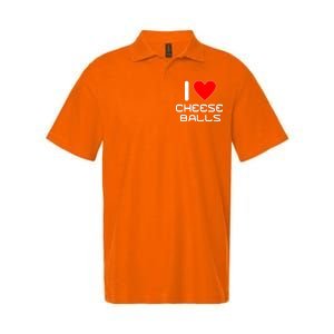 I Heart Cheese Balls Softstyle Adult Sport Polo