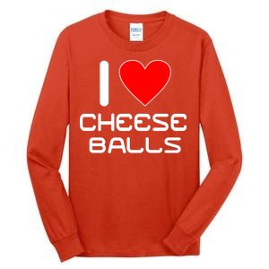 I Heart Cheese Balls Tall Long Sleeve T-Shirt