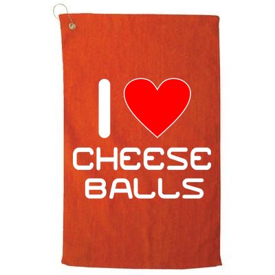 I Heart Cheese Balls Platinum Collection Golf Towel