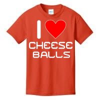 I Heart Cheese Balls Kids T-Shirt