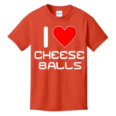 I Heart Cheese Balls Kids T-Shirt