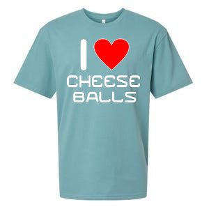 I Heart Cheese Balls Sueded Cloud Jersey T-Shirt