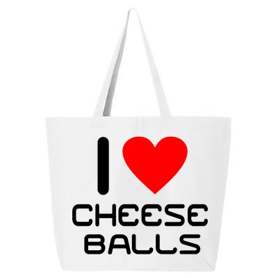 I Heart Cheese Balls 25L Jumbo Tote