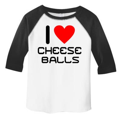 I Heart Cheese Balls Toddler Fine Jersey T-Shirt