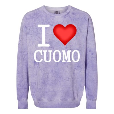 I Heart Cuomo Colorblast Crewneck Sweatshirt