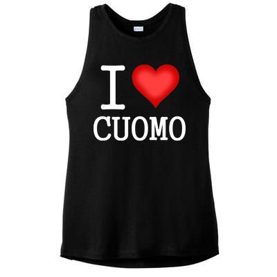 I Heart Cuomo Ladies PosiCharge Tri-Blend Wicking Tank