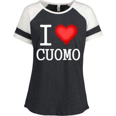 I Heart Cuomo Enza Ladies Jersey Colorblock Tee