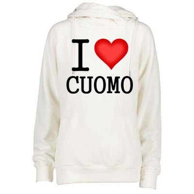 I Heart Cuomo Womens Funnel Neck Pullover Hood