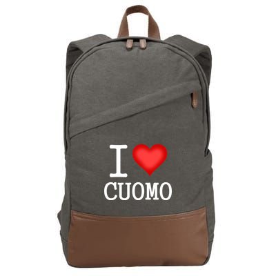 I Heart Cuomo Cotton Canvas Backpack