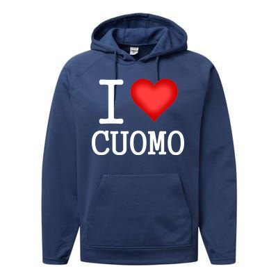 I Heart Cuomo Performance Fleece Hoodie