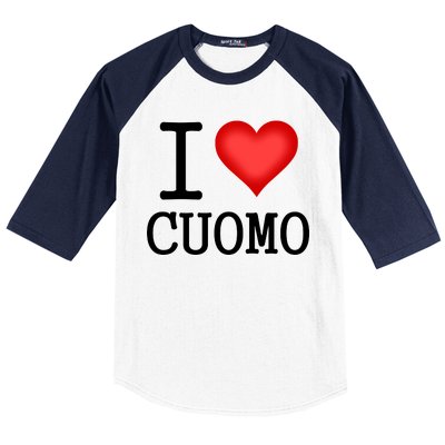 I Heart Cuomo Baseball Sleeve Shirt