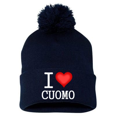 I Heart Cuomo Pom Pom 12in Knit Beanie