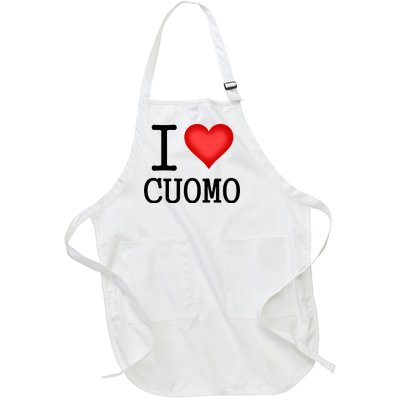 I Heart Cuomo Full-Length Apron With Pockets